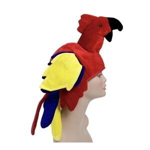 Parrot Hat Plush Costume Bird Cap Halloween Cosplay‎ Party Headwear
